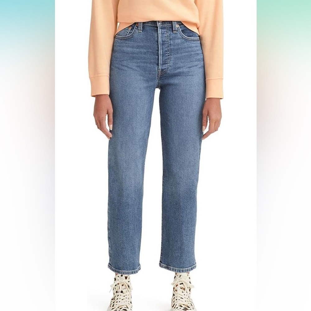 Levi Ribcage Straight Ankle Jeans
